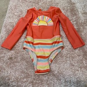 Girls size 3T Cat & Jack long sleeve swimsuit